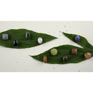 Fiori gemstone studs $14,99 a pair. 